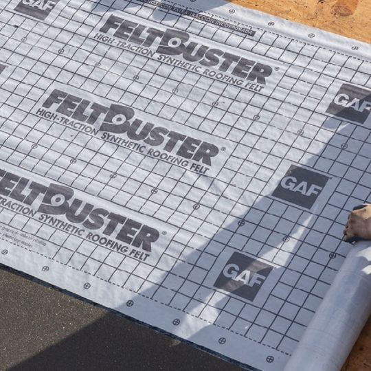 GAF FeltBuster synthetic roofing underlayment